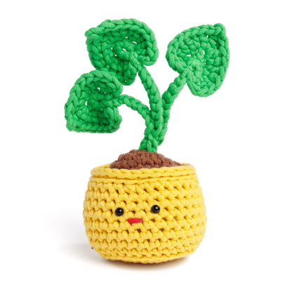 monstera deliciosa crochet Free Easy Bernat Crochet Mini Monstera Pattern