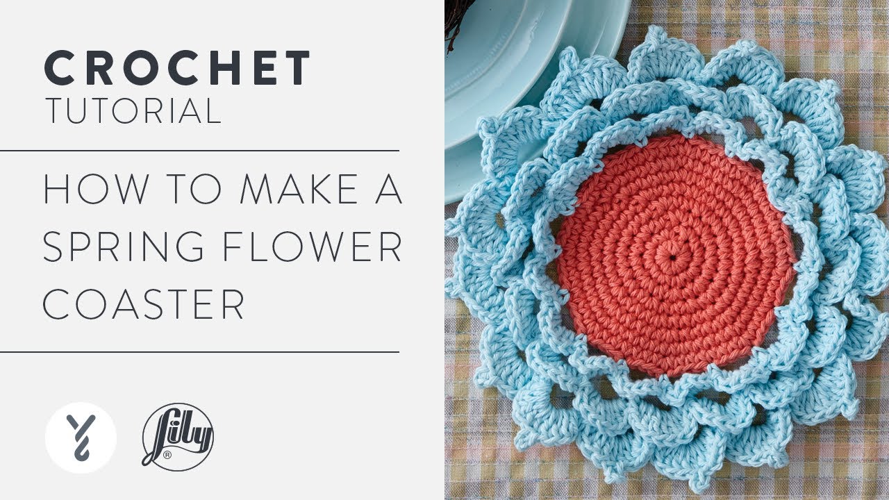 Bernat Spring Flower Coaster Crochet
