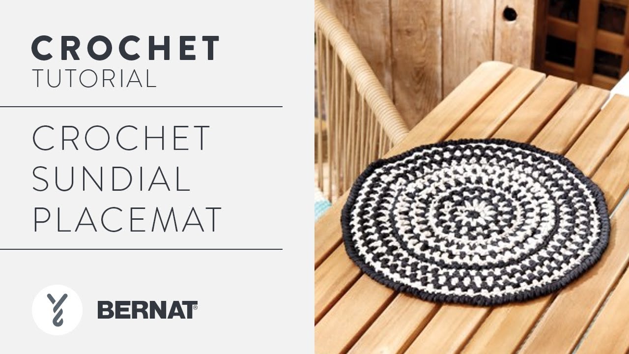 Bernat Sundial Placemats Crochet