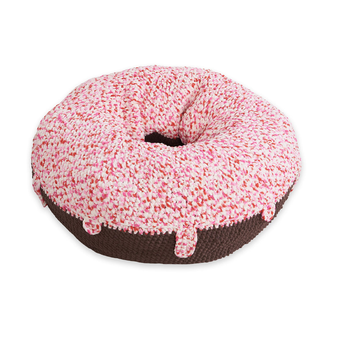Crochet Pet Bed made in Bernat Blanket Yarn