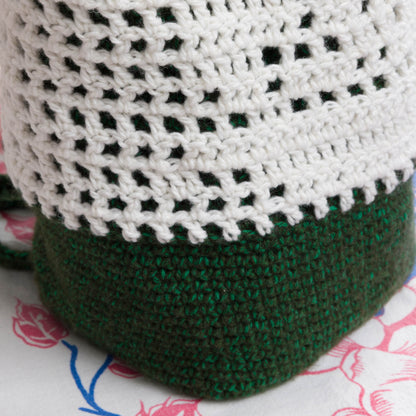 Bernat Crochet Filet Fern Backpack Bernat Crochet Filet Fern Backpack