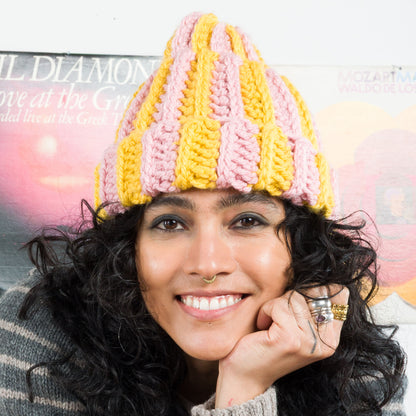 Bernat Rad Stripes Crochet Hat Version 3