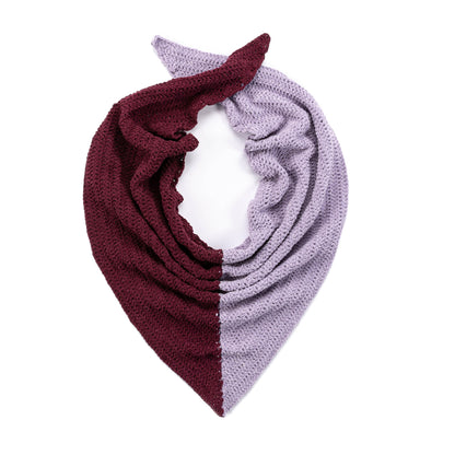 Bernat Crochet Contrast Corner Shawl Bernat Crochet Contrast Corner Shawl