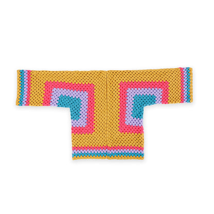 Bernat Meet in the Middle Crochet Hexagon Cardigan All Variants