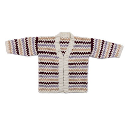 Bernat Mini Chevron Crochet Cardigan Bernat Mini Chevron Crochet Cardigan