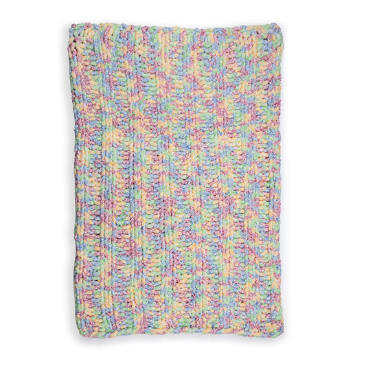 Bernat Simple Ribbing Table Knit Blanket