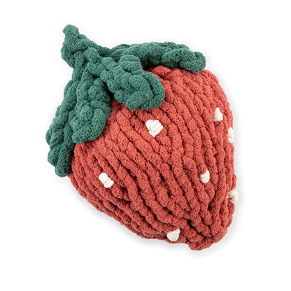Bernat Blanket Big Finger Knit Giant Strawberry Bernat Blanket Big Finger Knit Giant Strawberry
