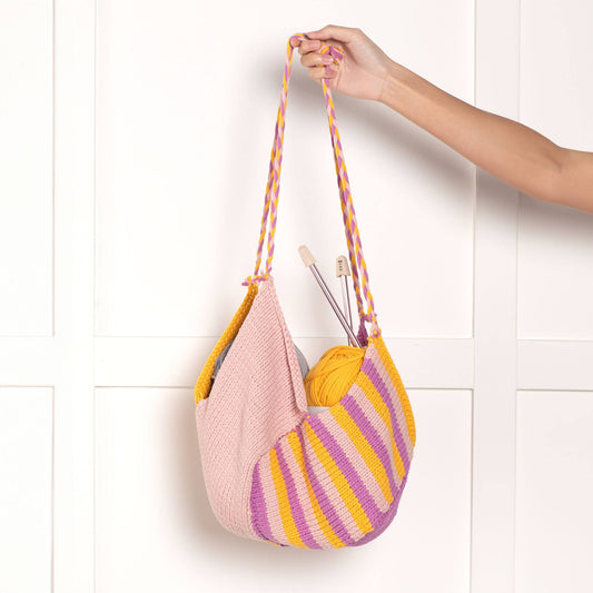 Knit Tote Bag made in Bernat Maker Yarn