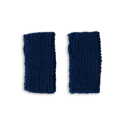 Bernat Beginner Knit Wristy Wonders Navy Night