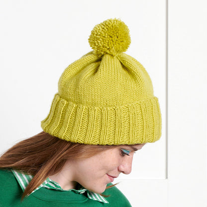 Bernat Slouchie Knit Beanie Grass