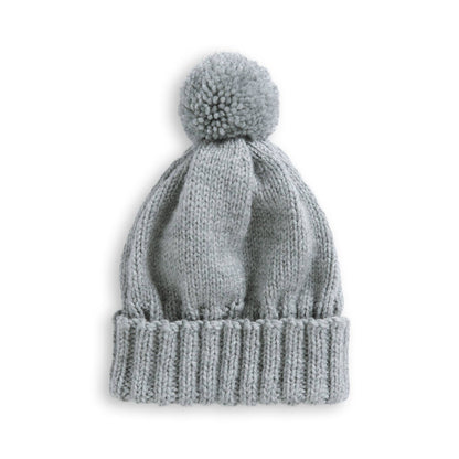 Bernat Slouchie Knit Beanie Soft Grey