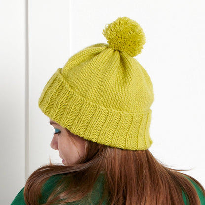 Bernat Slouchie Knit Beanie Grass