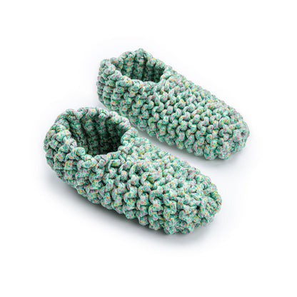 Bernat Garter Knit Slippers Bernat Garter Knit Slippers