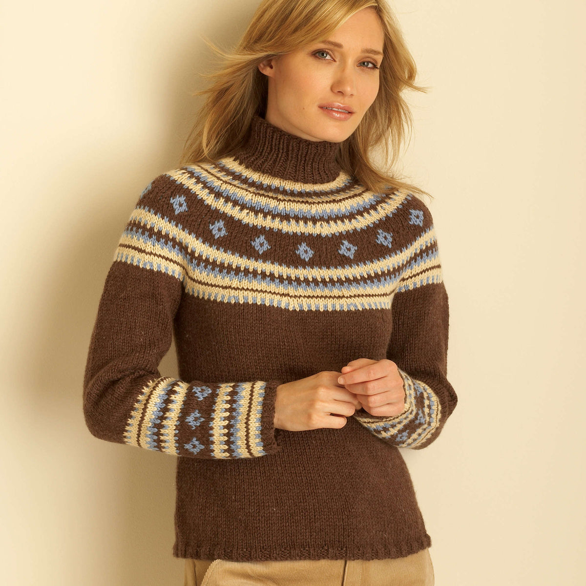 Knit Pullover made in Bernat Super Value Yarn