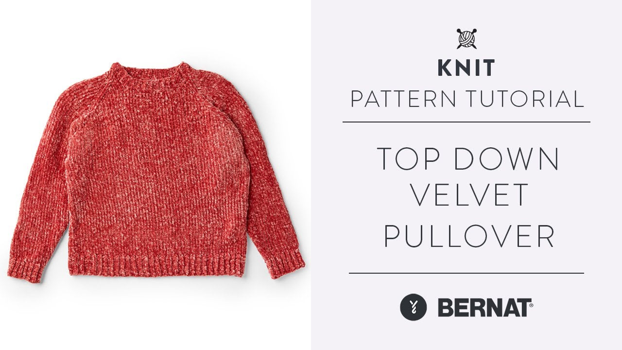 Bernat Knit Top Down Pullover
