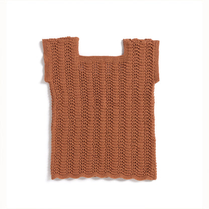 Bernat Scoop Neck Feather & Fan Knit Tunic Bernat Scoop Neck Feather & Fan Knit Tunic