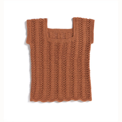 Bernat Scoop Neck Feather & Fan Knit Tunic Bernat Scoop Neck Feather & Fan Knit Tunic