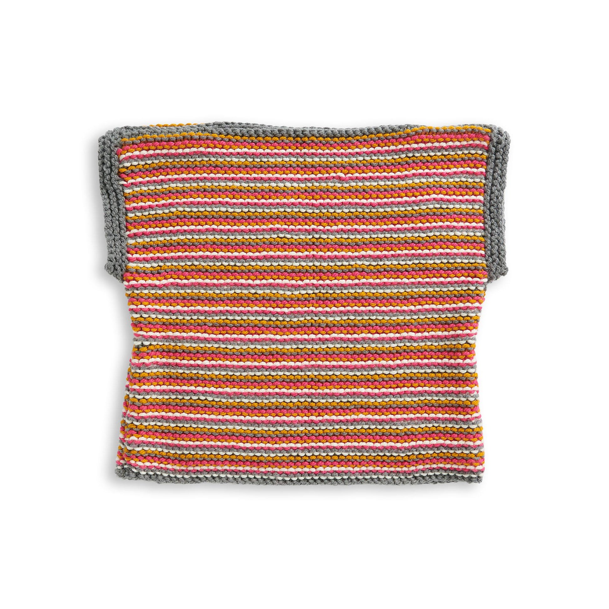 Free Bernat Beginner Change Your Stripes Knit Vest Pattern