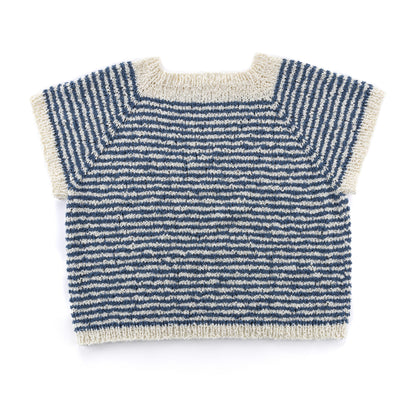 Bernat Knit Striped Top Down Tee Bernat Knit Striped Top Down Tee