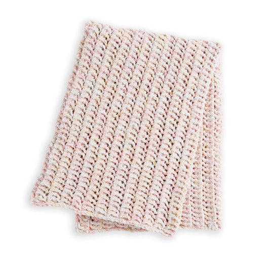 Knit Blanket made in Bernat Blanket Yarn