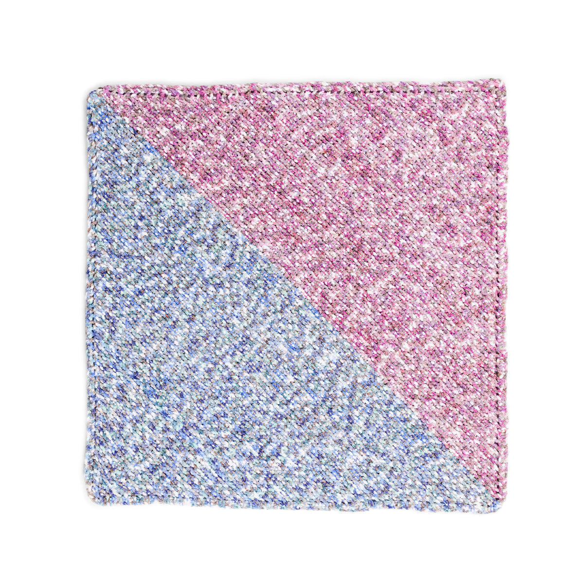 Knit Blanket made in Bernat Baby Blanket Yarn