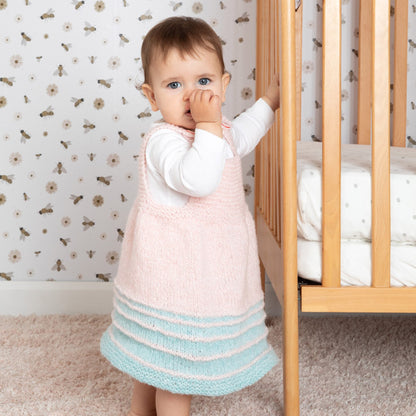 Bernat Knit Jolly Jumper Dress Knit Dress made in Bernat Forever Fleece Finest Yarn