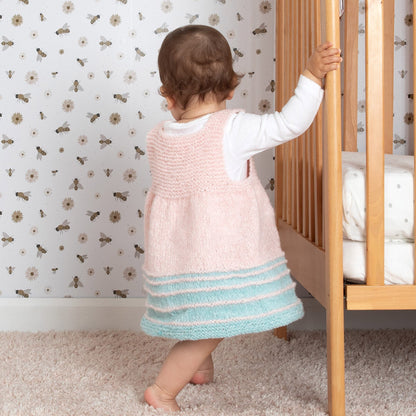 Bernat Knit Jolly Jumper Dress Knit Dress made in Bernat Forever Fleece Finest Yarn