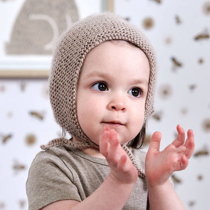 Bernat Beginner Knit Baby Bonnet Bernat Beginner Knit Baby Bonnet