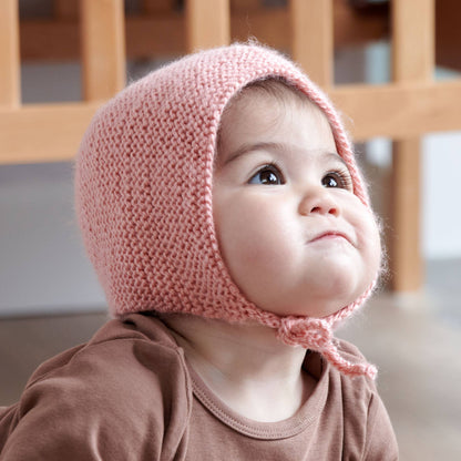 Bernat Beginner Knit Baby Bonnet Bernat Beginner Knit Baby Bonnet