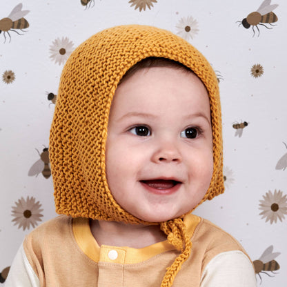 Bernat Beginner Knit Baby Bonnet Bernat Beginner Knit Baby Bonnet