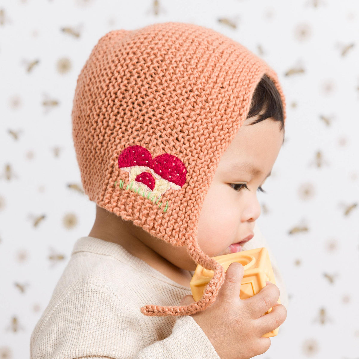 Knit Bonnet made in Bernat Yarn