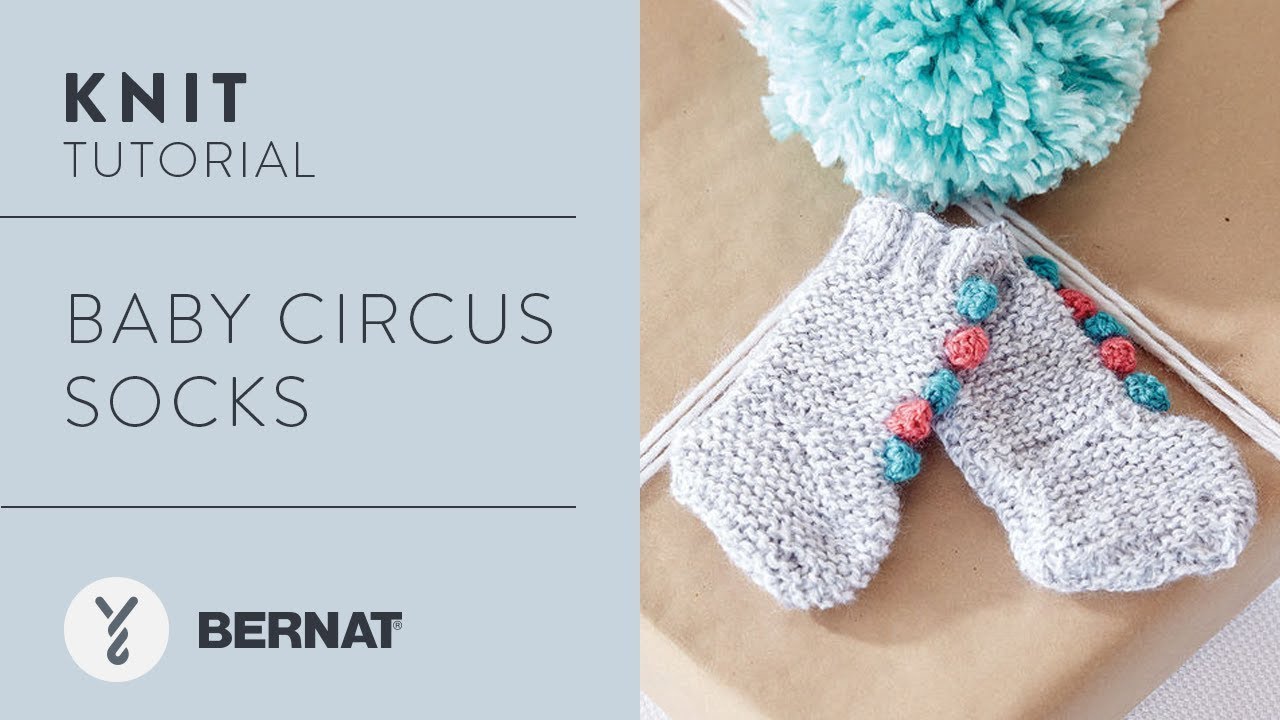 Bernat Knit Baby Circus Socks