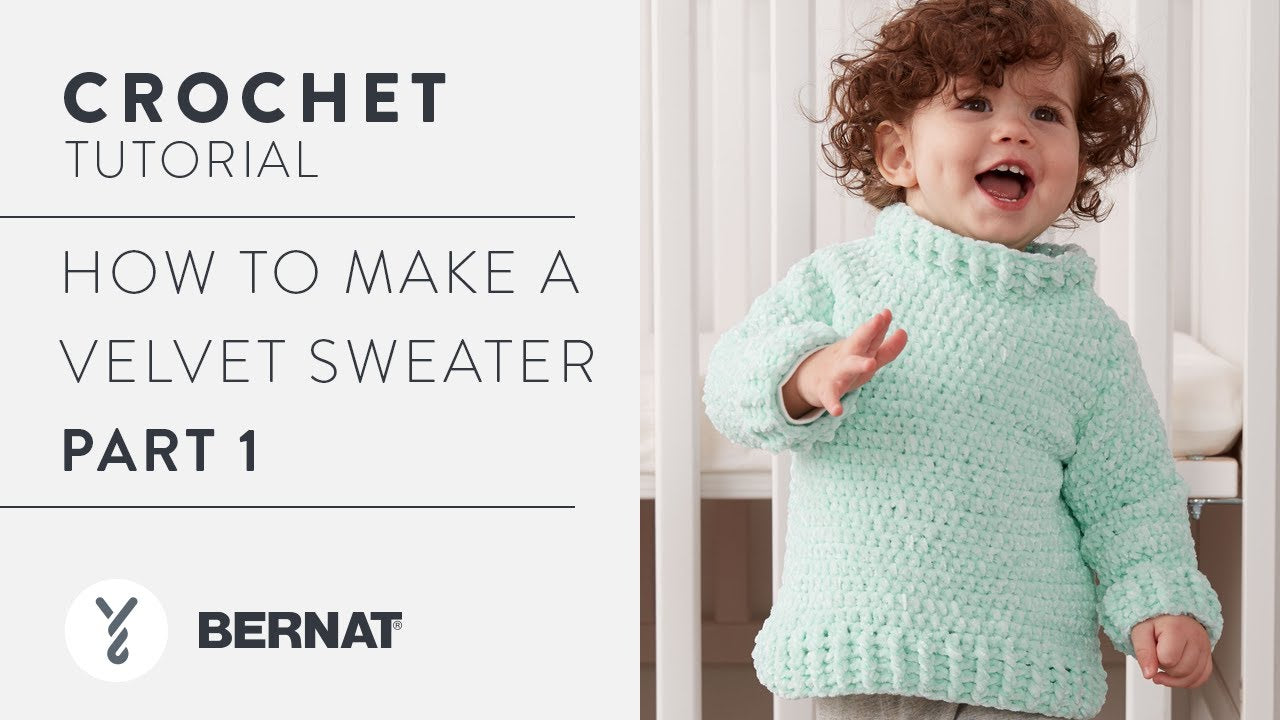 Bernat Crochet Velvet Sweater