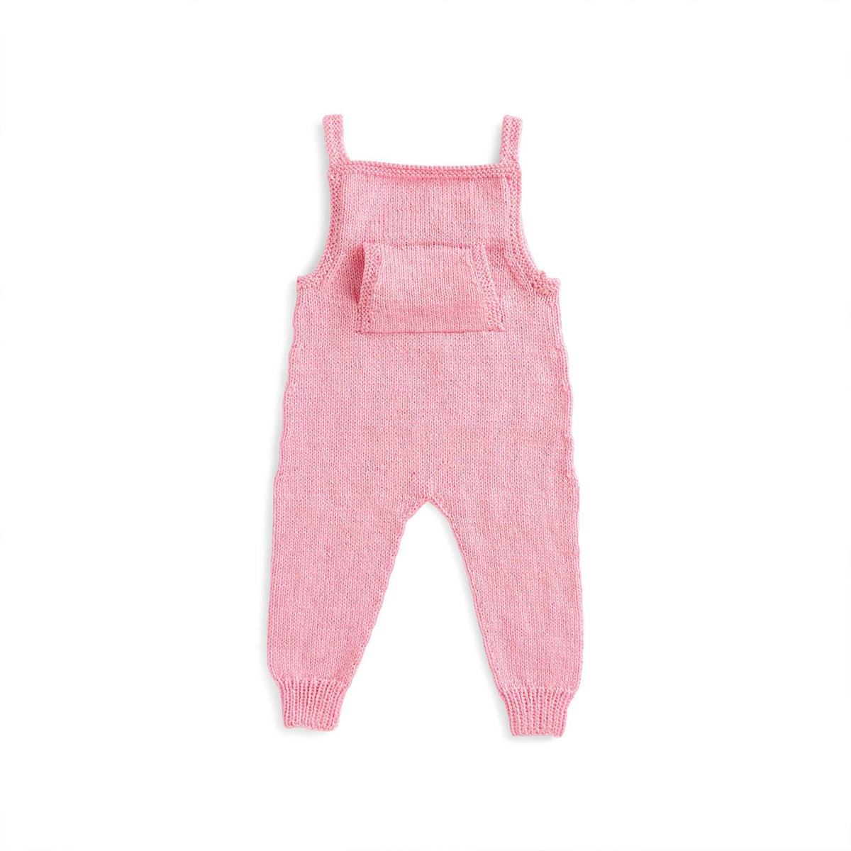 Knit Baby Overalls made in Bernat Softee Baby Yarn