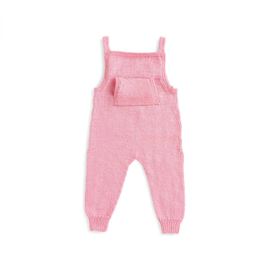 Knit Baby Overalls made in Bernat Softee Baby Yarn