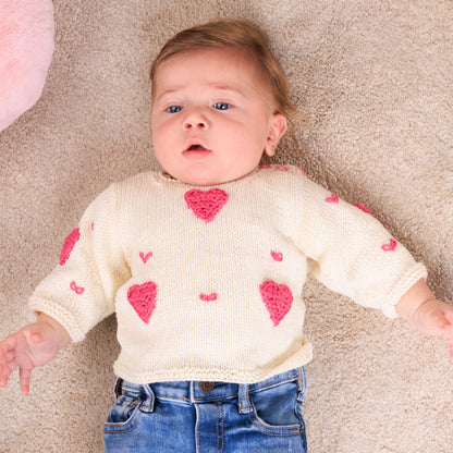 Bernat Heart Baby Pullover to Knit Bernat Heart Baby Pullover to Knit