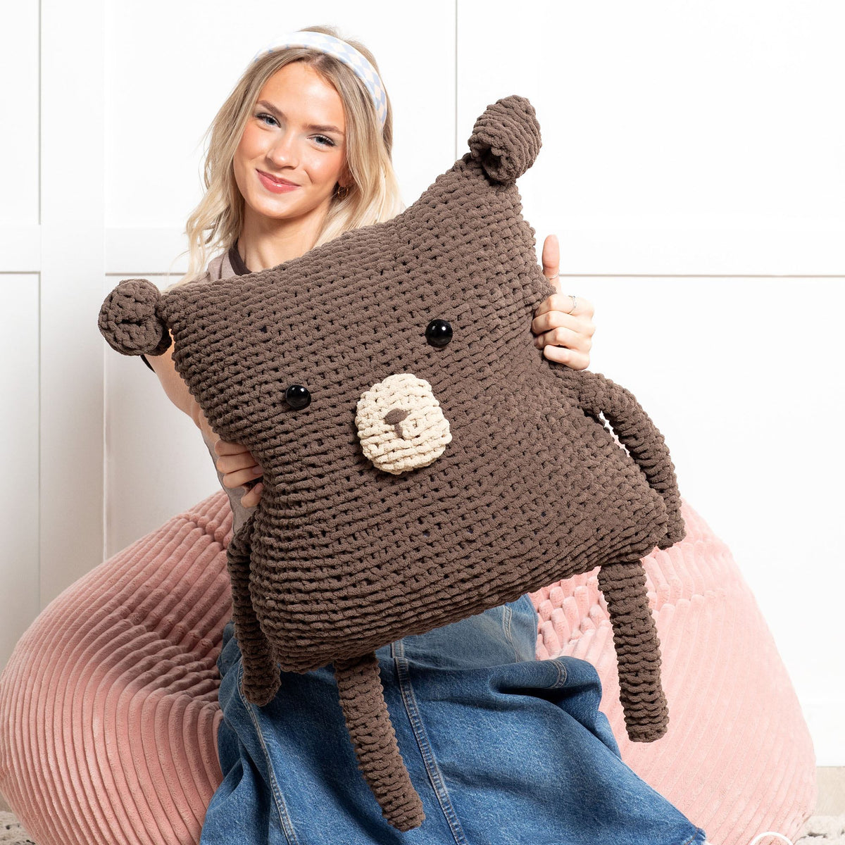 Knit Toy made in Bernat Blanket Yarn