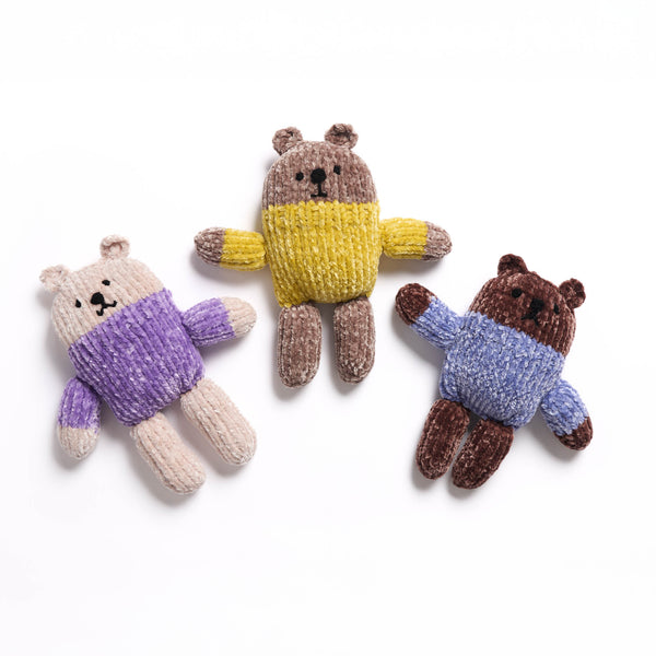 Free Easy Bernat Knit Velvet Bears Pattern | Yarnspirations