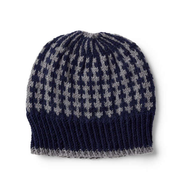 Free Bernat Knit Winter Weekend Hat For Him Pattern