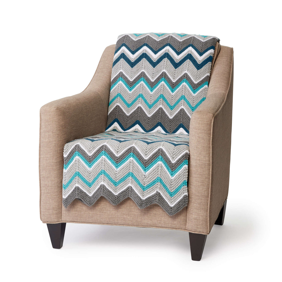 Knit Blanket made in Bernat Super Value Yarn