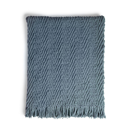 Bernat Herringbone Weave Knit Blanket