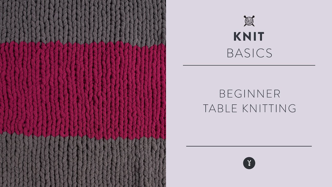 Bernat Bold Stripe Table Knit Blanket