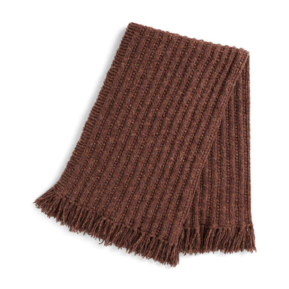 Bernat Subtle Rib Knit Blanket Knit Blanket made in Bernat Felted Yarn