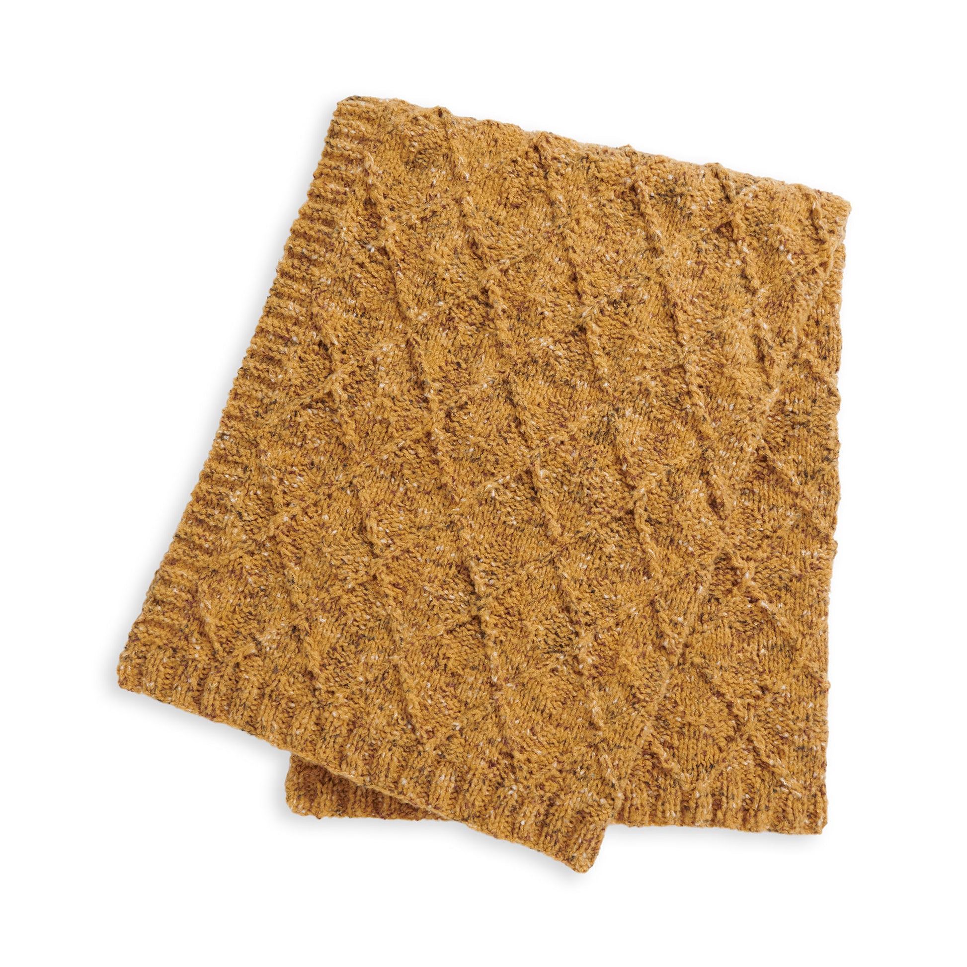 Free Bernat Diamond Texture Knit Blanket Pattern