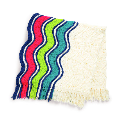 Bernat Wiggle Lines Knit Blanket Knit Blanket made in Bernat Blanket Yarn