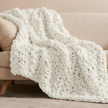 Bernat Cozy Does It Seed Stitch Knit Blanket Bernat Cozy Does It Seed Stitch Knit Blanket