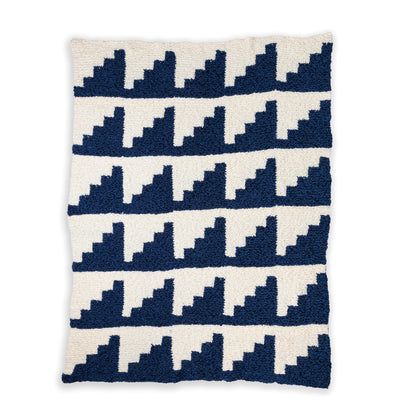 Bernat Silk Shadow Geometric Knit Blanket Bernat Silk Shadow Geometric Knit Blanket
