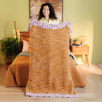 Bernat Snuggle Puff Knit Blanket Bernat Snuggle Puff Knit Blanket