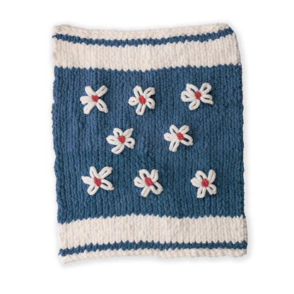 Bernat Knit Daisy Blanket Bernat Knit Daisy Blanket