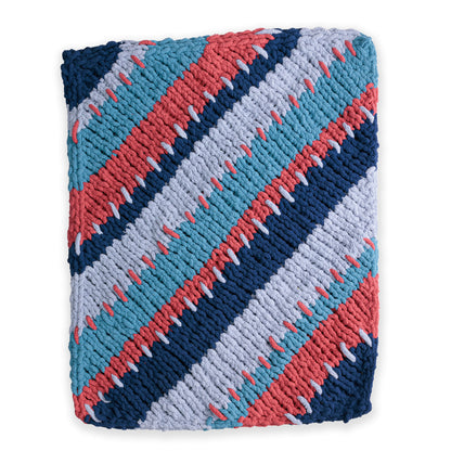 Bernat C2C Striped Knit Blanket Bernat C2C Striped Knit Blanket